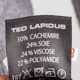 Pull pasco manches longues demi zip coudiere Homme TED LAPIDUS marque pas cher prix dégriffés destockage