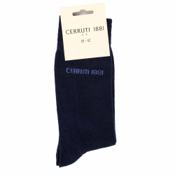 Chaussettes hautes unies Oeko-tex Homme CERRUTI marque pas cher prix dégriffés destockage