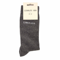 Chaussettes hautes unies Oeko-tex Homme CERRUTI marque pas cher prix dégriffés destockage