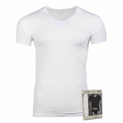 Tee shirt chaud manches longues col V dentelle coton Kalou Femme -  Degriffstock