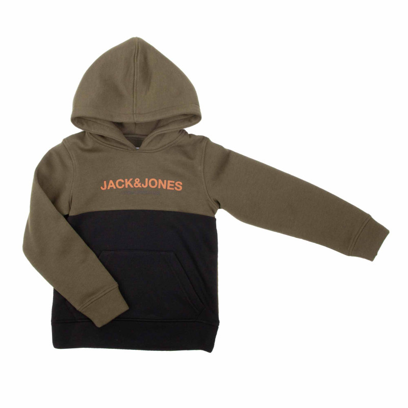 Sweat A Capuche Bicolore Poche Kangourou Enfant Jack Jones A Prix