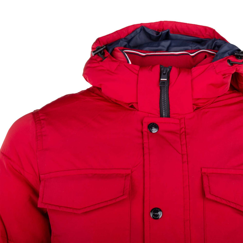 Parka tommy hilfiger homme rouge sale