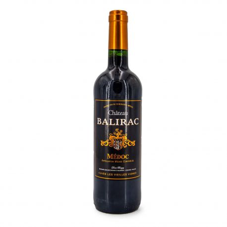 Vin rouge AOC Médoc 75CL 2020 Cuvée Vieilles Vignes CHATEAU BALIRAC marque pas cher prix dégriffés destockage
