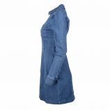 Robe en jean zippée manches longues stretch Femme NOISY MAY marque pas cher prix dégriffés destockage