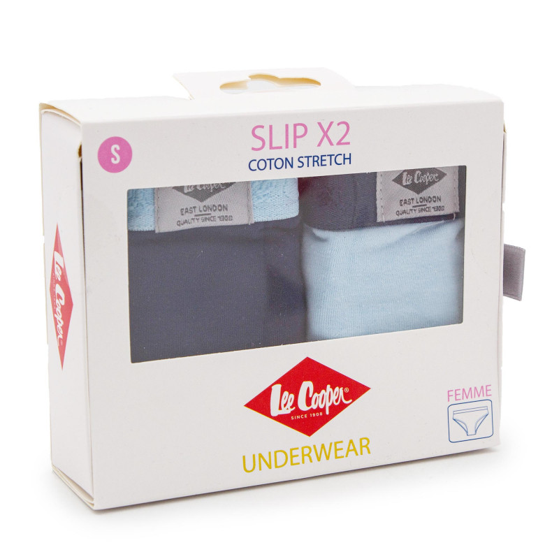 Lot de 2 culottes confortable siana Femme LEE COOPER marque pas cher prix dégriffés destockage Lot de 2 culottes confortable siana Femme LEE COOPER marque pas cher prix dégriffés destockage