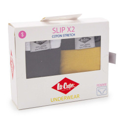 Lot de 2 culottes confortable siana Femme LEE COOPER marque pas cher prix dégriffés destockage Lot de 2 culottes confortable siana Femme LEE COOPER marque pas cher prix dégriffés destockage