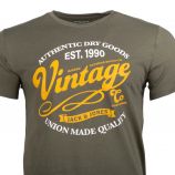 Tee shirt floqué Vintage manches courtes coton Homme JACK & JONES marque pas cher prix dégriffés destockage