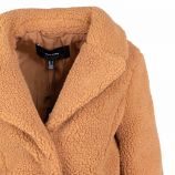 Manteau mi-long fausse fourrure col à revers Femme VERO MODA marque pas cher prix dégriffés destockage