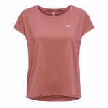 Tee shirt manches courtes loose fit col rond Femme ONLY