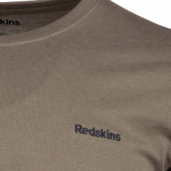 Tee shirt brodé 100% coton Homme REDSKINS marque pas cher prix dégriffés destockage