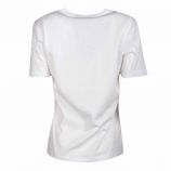 Tee shirt basique manches courtes logo poitrine coton Femme TOMMY HILFIGER marque pas cher prix dégriffés destockage