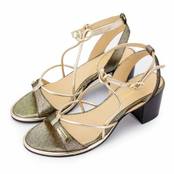 Sandales à talons bride irisée Lilonbuc Femme LES TROPEZIENNES PAR M.BELARBI marque pas cher prix dégriffés destockage