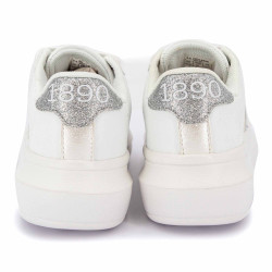 Baskets blanc argent helis 004kEnfant US POLO