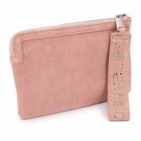 Pochette dragonne oria studs ete 22 ltc0301061701 bleu jean Femme LE TEMPS DES CERISES marque pas cher prix dégriffés destockage