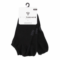 Lot de 3 paires de socquettes sneakers t36-41 uni Femme BILL TORNADE marque pas cher prix dégriffés destockage