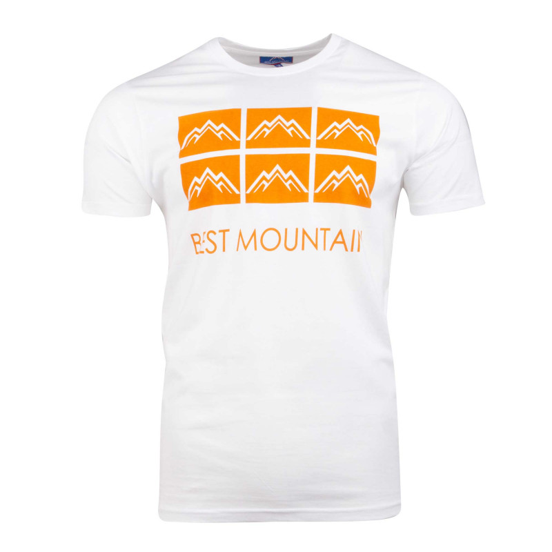 Tee shirt mc bm070921-1 bmts021 blanc Homme BEST MOUNTAIN
