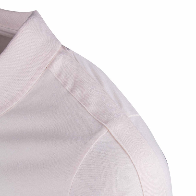 Polo manches courtes coton doux bande logo épaule ballabile Homme CERRUTI marque pas cher prix dégriffés destockage