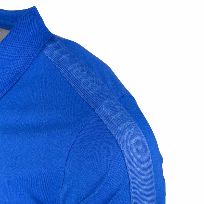 Polo manches courtes coton doux bande logo épaule ballabile Homme CERRUTI marque pas cher prix dégriffés destockage Polo manches courtes coton doux bande logo épaule ballabile Homme CERRUTI marque pas cher prix dégriffés destockage