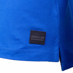 Polo manches courtes coton doux bande logo épaule ballabile Homme CERRUTI marque pas cher prix dégriffés destockage Polo manches courtes coton doux bande logo épaule ballabile Homme CERRUTI marque pas cher prix dégriffés destockage