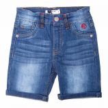 Bermuda denim jean coton stretch délavé poches 774654 Enfant REDSKINS