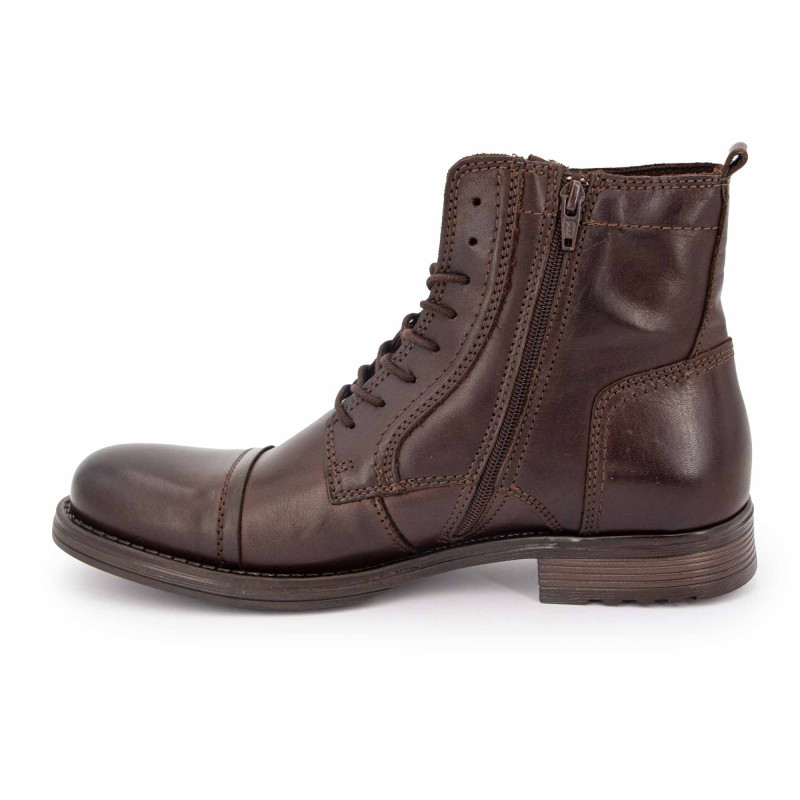Bruno Marc Bottes De Moto Pour Homme, Lacets Et Fermeture éclair