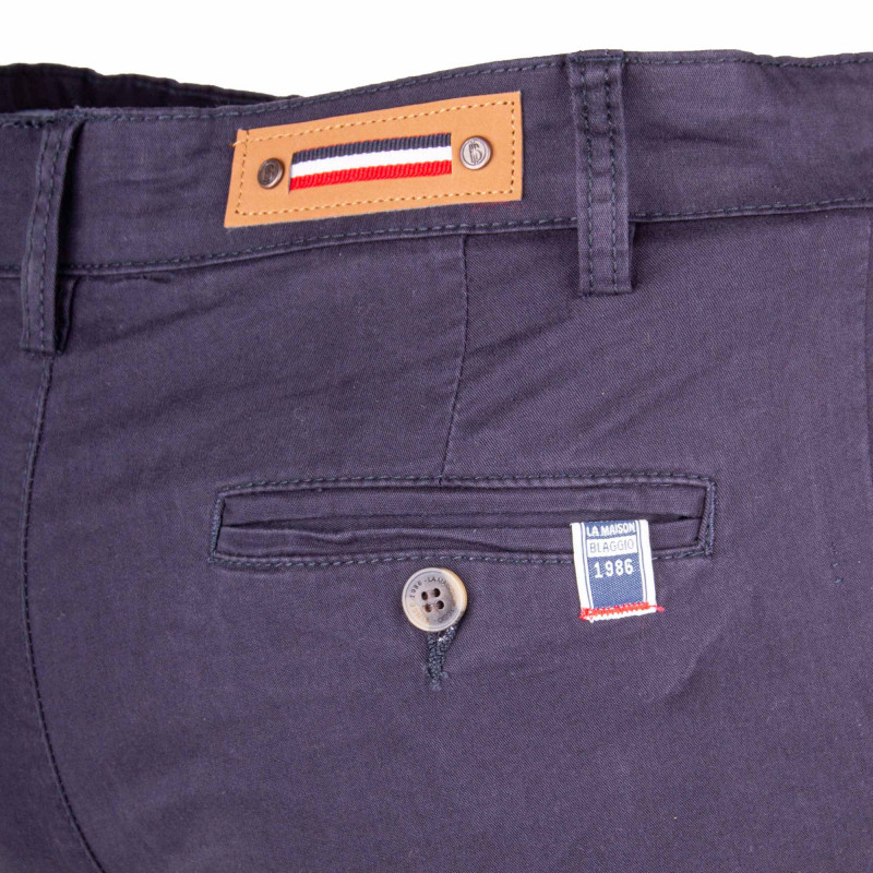 Pantalon chino coton stretch revers fermeture éclair tenali Homme BLAGGIO marque pas cher prix dégriffés destockage Pantalon chino coton stretch revers fermeture éclair tenali Homme BLAGGIO marque pas cher prix dégriffés destockage