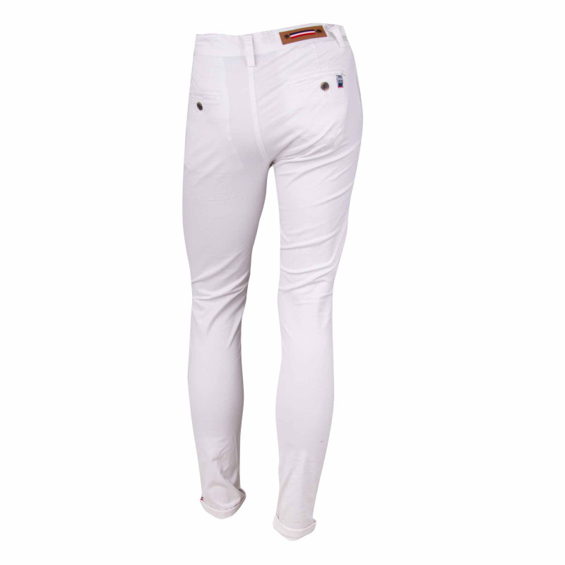 Pantalon chino coton stretch revers fermeture éclair tenali Homme BLAGGIO marque pas cher prix dégriffés destockage