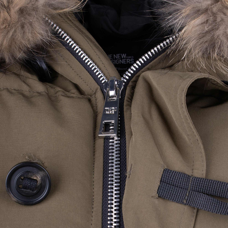 Doudoune matelassée à capuche fausse fourrure Femme THE NEW DESIGNERS marque pas cher prix dégriffés destockage Doudoune matelassée à capuche fausse fourrure Femme THE NEW DESIGNERS marque pas cher prix dégriffés destockage