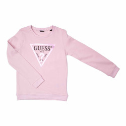 Sweat manches longues inscription logo coton Enfant GUESS marque pas cher prix dégriffés destockage Sweat manches longues inscription logo coton Enfant GUESS marque pas cher prix dégriffés destockage