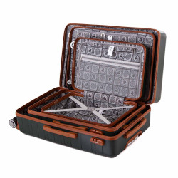 Valise rigide 60x40x24cm Sirah Taille M PIERRE CARDIN marque pas cher prix dégriffés destockage