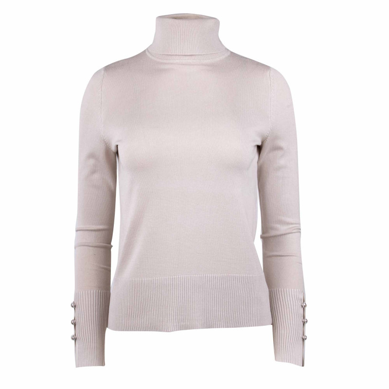 Pull col roule bouton manchespbond Femme TED LAPIDUS