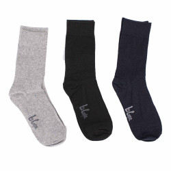 Chaussettes unies lot x3 Femme LEE COOPER marque pas cher prix dégriffés destockage Chaussettes unies lot x3 Femme LEE COOPER marque pas cher prix dégriffés destockage