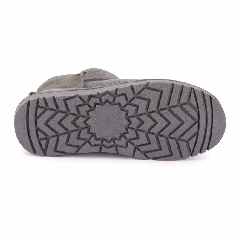 Bottines basses fourrées tige cuir doublées synthétique Femme KELARA marque pas cher prix dégriffés destockage