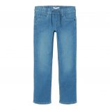 Jean droit délavé cordon de serrage coton mélangé stretch Enfant NAME IT