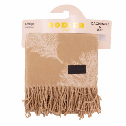 Echarpe motif plume 70x180 cm evorine Femme RODIER marque pas cher prix dégriffés destockage