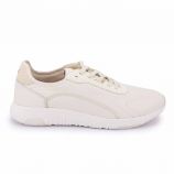 Baskets basses légères tennis blanche croute de cuir Homme TOMMY HILFIGER