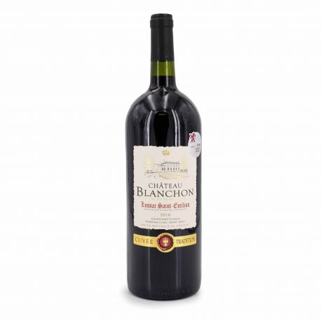 Vin Rouge Aoc lussac st emilion 1,5L 2018 chÂteau blanchon marque pas cher prix dégriffés destockage