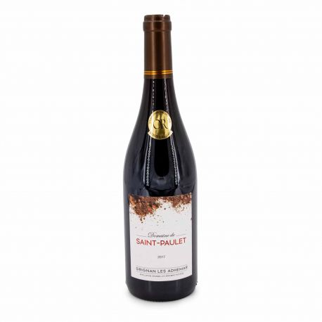 Aop grignan les adhÉmar rouge 2017 domaine st paulet mÉdaillÉ or14% 75 Mixte DOMAINE DE SAINT PAULET marque pas cher prix dég...