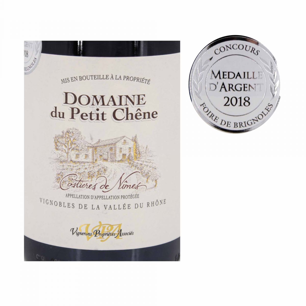 Chateau Blanchon Lussac Saint Emilion 2018 vin rouge Aop costiÈres nÎmes 75cl 2017 mÉdaille argent petit chÊne à