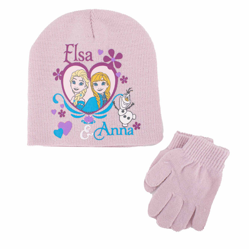 Ensemble 2pcs bonnet + gant la reine des neiges Enfant DISNEY