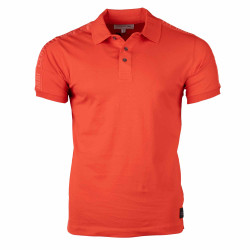 Polo manches courtes coton doux bande logo épaule ballabile Homme CERRUTI marque pas cher prix dégriffés destockage