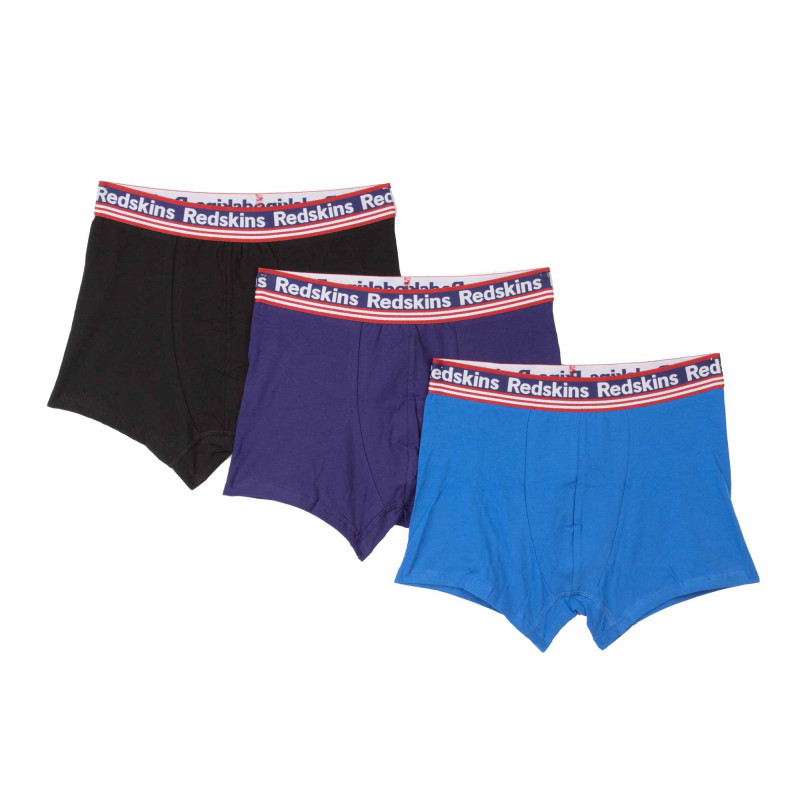 Pack de 3 boxers 3 couleurs coton doux stretch orion Homme REDSKINS marque pas cher prix dégriffés destockage