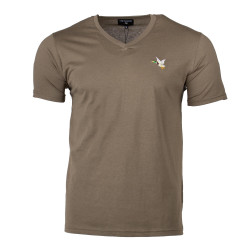 Tee shirt col v canard poitrine enzo Homme CHEVIGNON marque pas cher prix dégriffés destockage