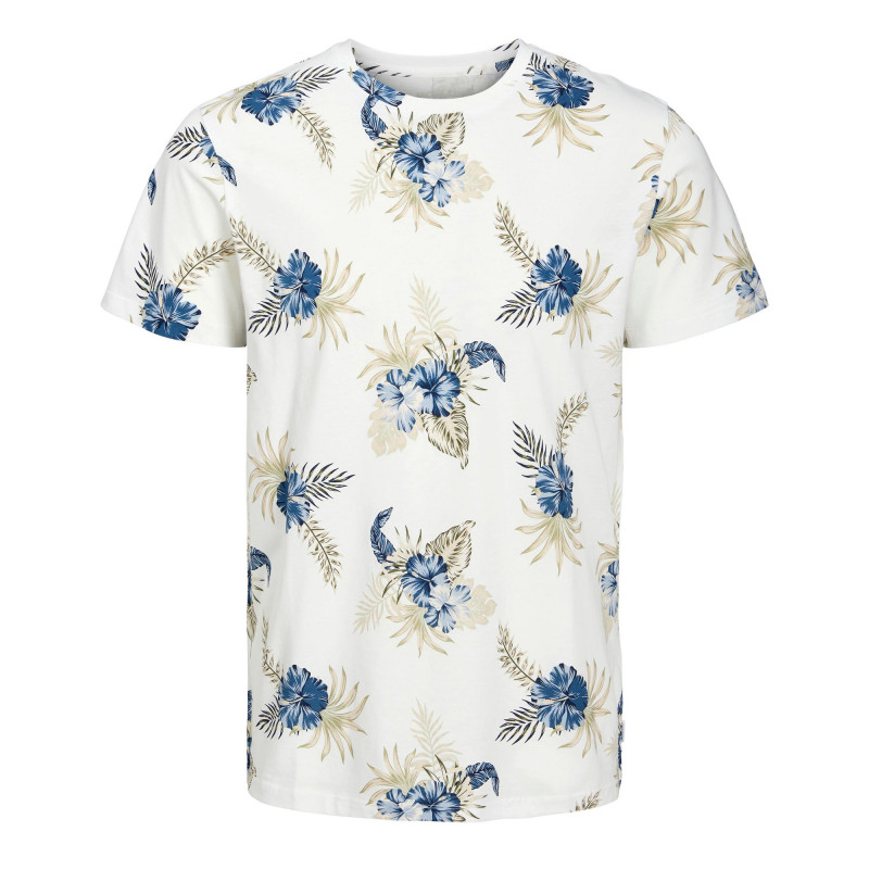 Tee shirt mc jjbecs aop cloud dancer 12225312 3671 Enfant JACK & JONES