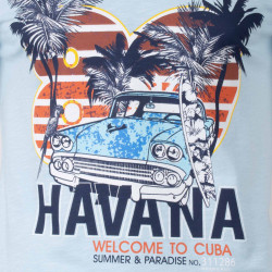 Tee shirt manches courtes imprime coton doux Cuba molly assor 24 Homme BLAGGIO marque pas cher prix dégriffés destockage Tee shirt manches courtes imprime coton doux Cuba molly assor 24 Homme BLAGGIO marque pas cher prix dégriffés destockage