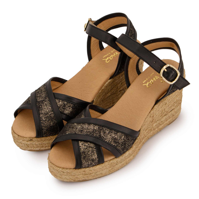 Sandale hemp glitter negro 138/5p pd t36/41 Femme PINAZ marque pas cher prix dégriffés destockage Sandale hemp glitter negro 138/5p pd t36/41 Femme PINAZ marque pas cher prix dégriffés destockage