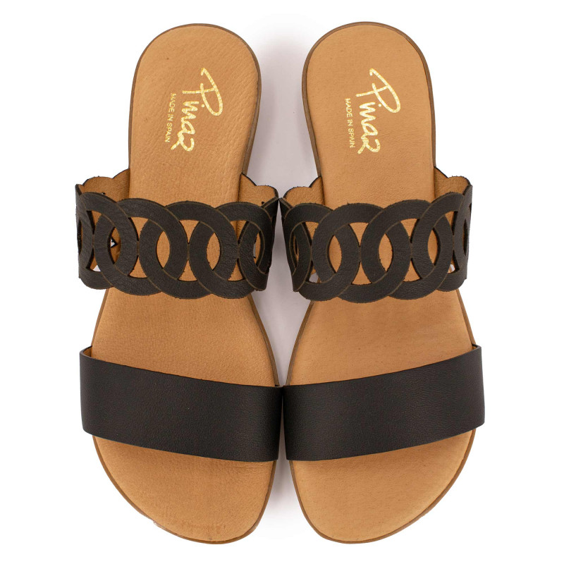 Sandale vacuno noir 651 t36/41 Femme PINAZ marque pas cher prix dégriffés destockage