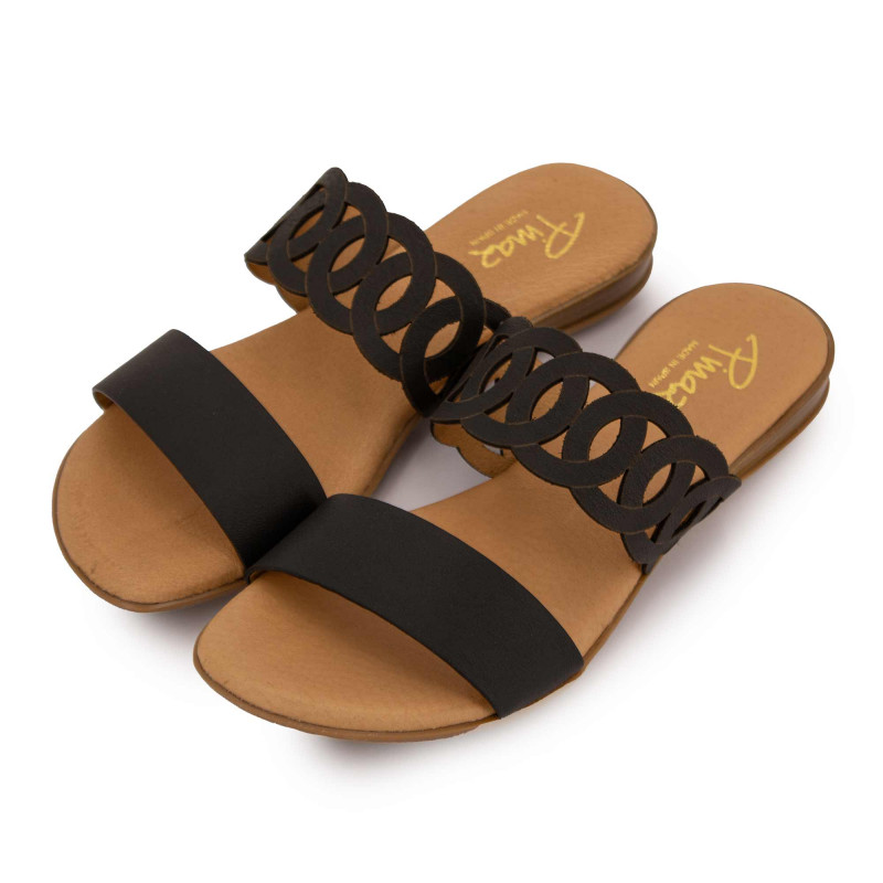 Sandale vacuno noir 651 t36/41 Femme PINAZ marque pas cher prix dégriffés destockage