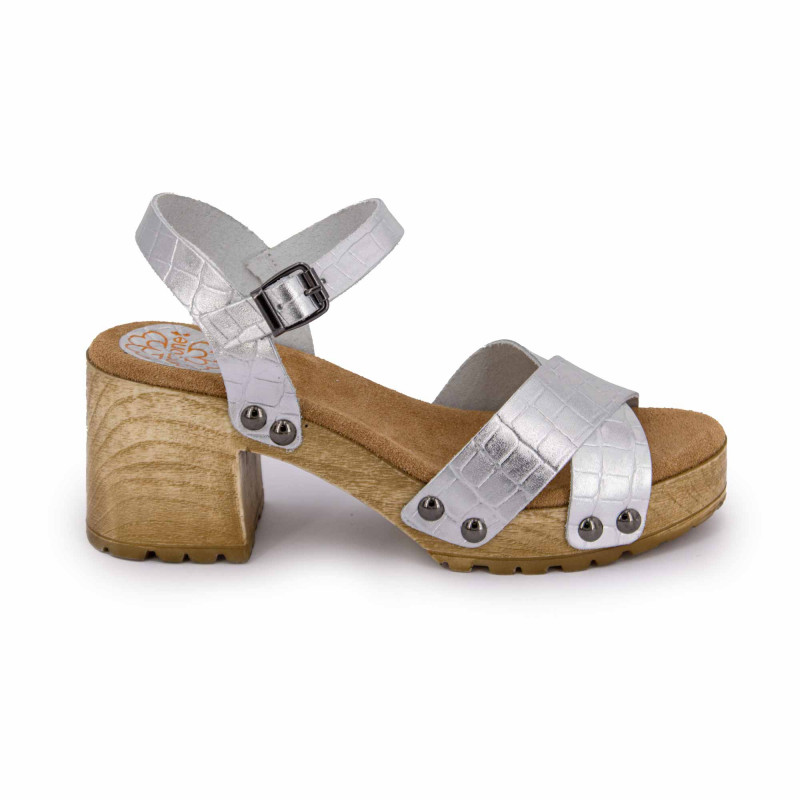 Sandales a talon plata fi2881 t36-41 Femme PORRONET marque pas cher prix dégriffés destockage