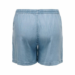 Short denim droit fluide élastique cordon Femme ONLY CARMAKOMA marque pas cher prix dégriffés destockage